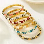 Brass Alloy Hinged Bangles for Women