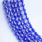 Electroplate Transparent Glass Beads Strands