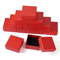Rhombus Textured Cardboard Gift Storage Boxes