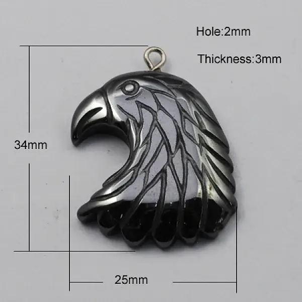 Non-magnetic Hematite Pendants