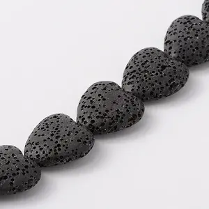 Synthetic Lava Rock Bead Strands