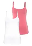 VIVANCE Top  ružová / biela