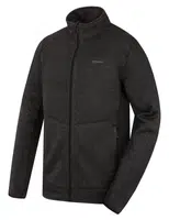 Husky Alan M S, black Pánský fleecový svetr na zip