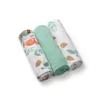 BABYONO Plenky mušelínové Super Soft 3 ks - Mint, 70x70 cm