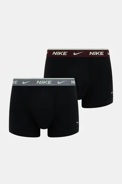 Boxerky Nike 2-pack pánské, černá barva, 0000KE1085