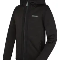Husky Artic Zip K 140-146, black Dětská mikina s kapucí