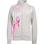 Lewro TENA Dívčí celorozepínací mikina, šedá, velikost 164-170