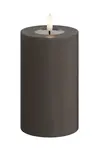 Deluxe Homeart  LED svíčka  Mokka Bloklys 7,5 x 12,5 cm