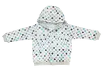 Mamatti Mikinka Bubble Boo - zapínání uprostřed, tyrkys/šedá, vel. 98