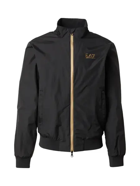 EA7 Emporio Armani Prechodná bunda  zlatá / čierna