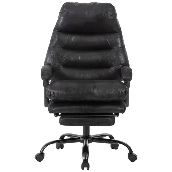 MID.YOU KANCELÁŘSKÉ KŘESLO, mikrovlákno, černá