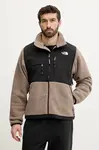 Bunda The North Face Retro Denali hnědá barva, vzorovaná, NF0A88XHDHL1