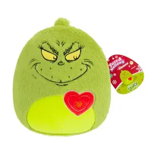 Squishmallows Fuzz-A-Mallows Grinch Grinch se srdíčkem