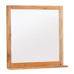 Zrkadlo s poličkou Naturel Home 60x61,5 cm orech HOMEZRC
