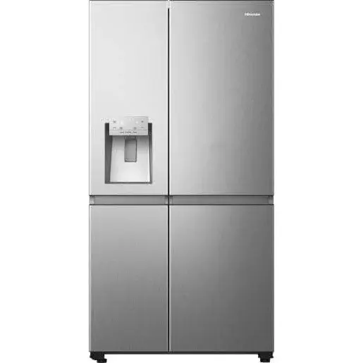 Chladnička Hisense strieborná RS818N4TIC