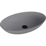 Umývadlo na dosku Polysan Banera 60x40 cm šedá matná mat bez prepadu 14397.31