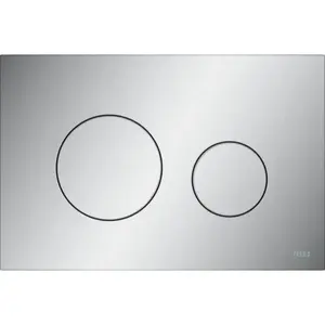 TECEloop plastové ovládací tlačítko, dvojčinné, matný chrom 9 240 922