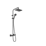 Hansgrohe Vernis Shape sprchový systém na stenu s termostatickou batériou čierny mat 26097670