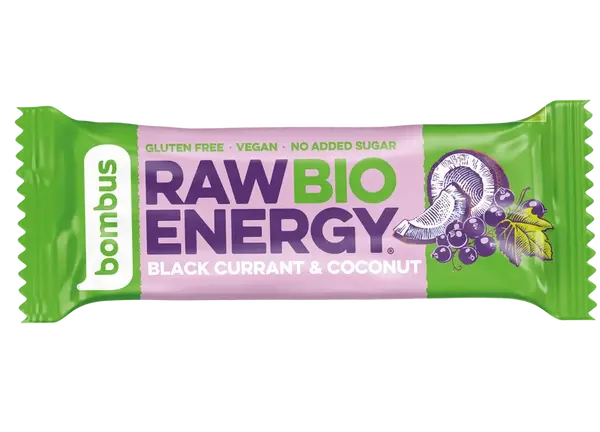 Bombus Raw BIO Tyčinka Black currant + coconut 50 g