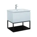 Kúpeľňová skrinka s umývadlom SAT B-Way biela lesk BWAY60WU