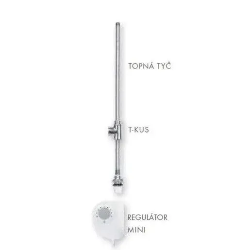 Vyhrievaná tyč Isan Mini 300W S EL.REG. chróm SKVMINI300S