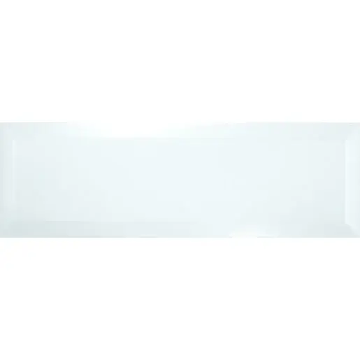 Obklad Ribesalbes Chic Colors blanco bisel 10x30 cm lesk CHICC1296