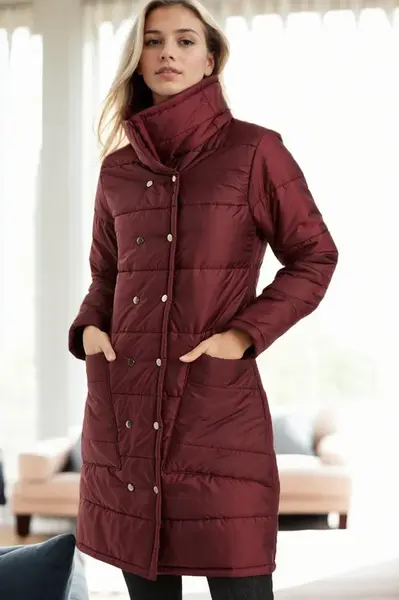 Dámsky kabát Dewberry bordový