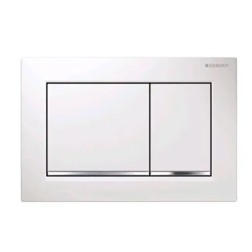 Geberit Omega30 ovládacie tlačidlo plast biele lesklé 115.080.KJ.1