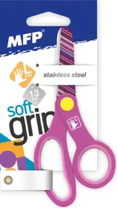 Nůžky 13cm pro leváky potištěné E17 left fialové