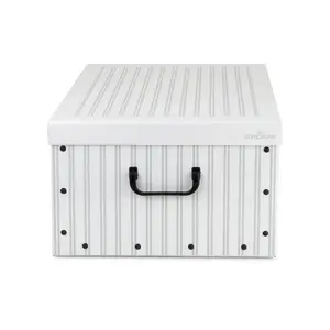 Compactor Anton 50 x 40 x 25 cm skládací úložná krabice bílá/šedá