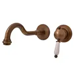 RAV SLEZÁK Labe Retro umývadlová batéria vrátane podomietkového telesa 100 mm stará mosadz l534/2sm L5342SM