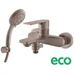 Vaňová batéria RAV SLEZÁK Nil so sprchovacím setom 150 mm kartáčovaná metal grey NL154.5/1-1MGK