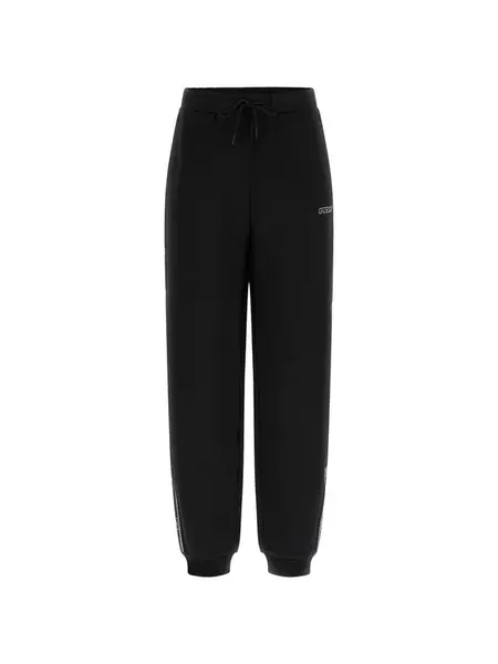 GUESS Nohavice  zlatá / čierna