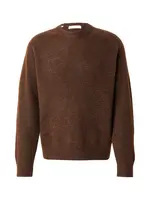 SELECTED Sveter 'SLHRAI'  čokoládová