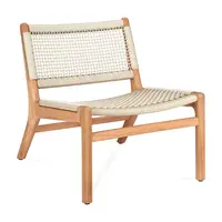 Zahradní křeslo Jack Woven, teak/béžová - Ethnicraft
