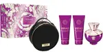 Versace Dylan Purple - EDP 100 ml + telové mlieko 100 ml + sprchový gél 100 ml + kozmetická taštička (čierna)