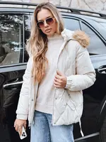 Dámská zimní pikovaná bunda s kapucí