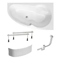 Asymetrická vaňa Laguna Luiza 140x95 cm akrylát pravá SIKOLU1400PAPNP