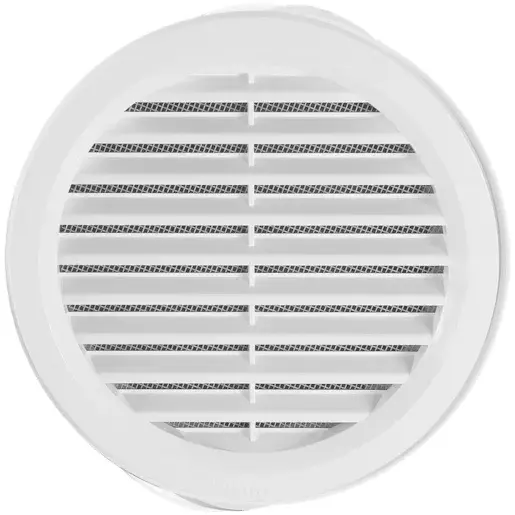 HACO vetracia mriežka 140,biela guľatá VM150B