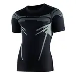 Pánské funkční triko Brubeck Dry s krátkým rukávem Black/Graphite XXL