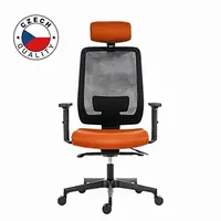 Powerton ERGO LUCIE Kancelářské ergonomické křeslo, Oranžové