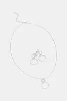 Strieborný náhrdelník a náušnice Answear.LAB