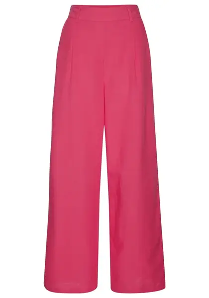 LASCANA Plisované nohavice  fuksia