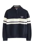 Superdry & Co Sveter  námornícka modrá / biela