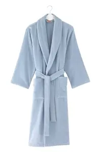 Unisex župan MICRO COTTON L Světle modrá