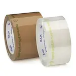 24 x Tichá PP lepicí páska, šířka 75mm, návin 66m, transparentní, 80% recyklovaná | RAJA