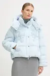Péřová bunda Ermanno Firenze modrá barva, zimní, 57TA004EX1AP