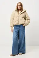 Bunda Medicine dámská, béžová barva, zimní, oversize