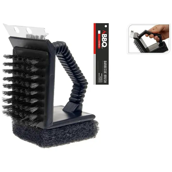 BBQ Kartáč na čištění grilů 3V1