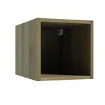 Otevřená koupelnová skříňka Kubik 30 hluboký lanýžový buk